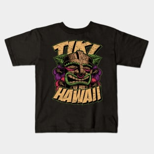 Hawaii Tiki Mask Kids T-Shirt